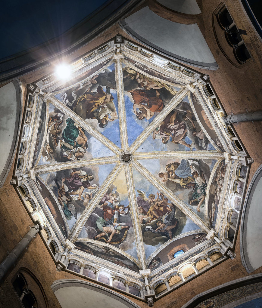 Zoom guercino  affreschi della cupola del duomo di piacenza  1626 1627  3 