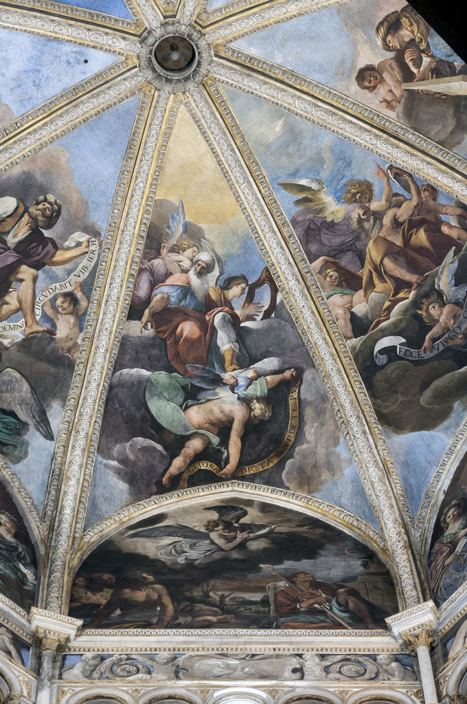 Zoom guercino  affreschi della cupola del duomo di piacenza  1626 1627  5 