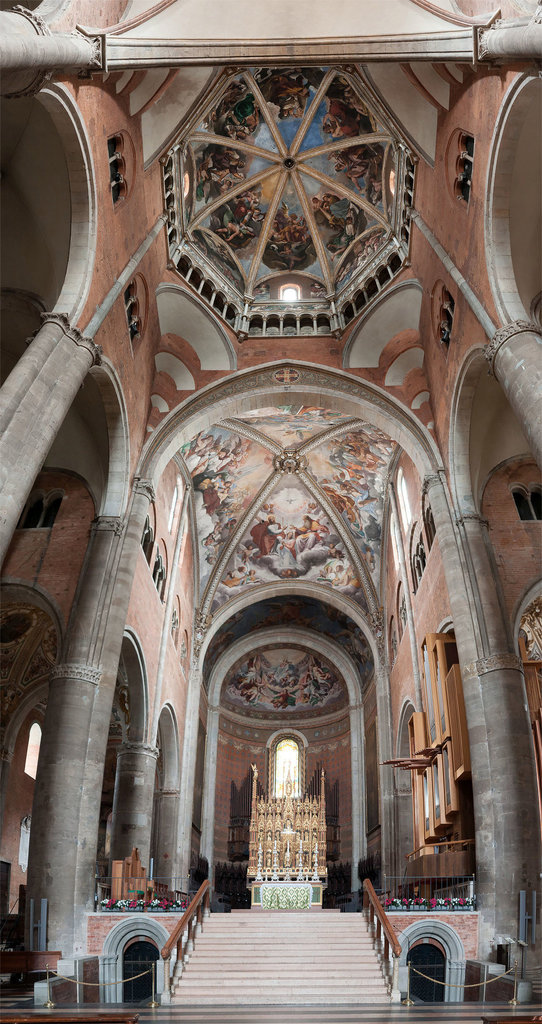 Zoom guercino  affreschi della cupola del duomo di piacenza  1626 1627  9 